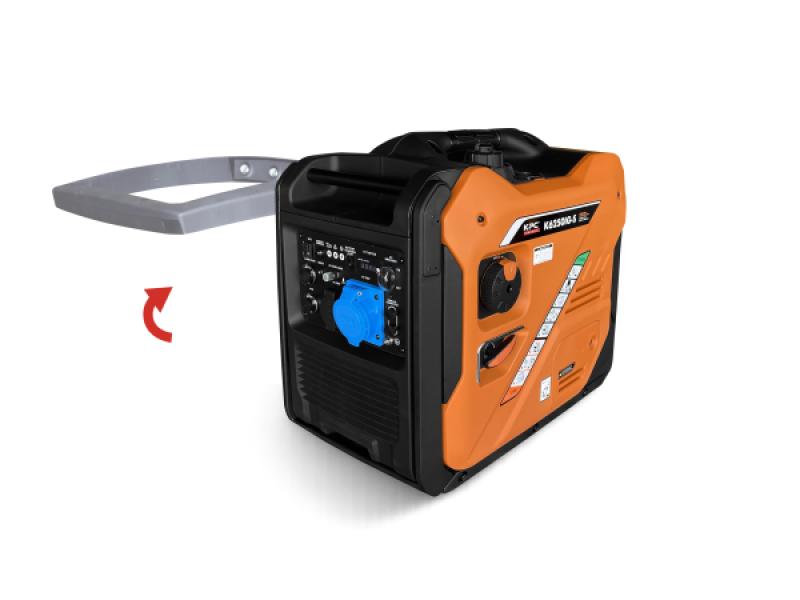 Kit de roues avec poignée pliable