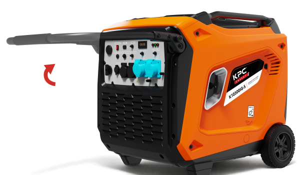 Kit de roues avec poignée pliable