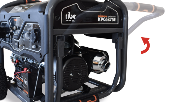 La poignée réglable facilite le transport