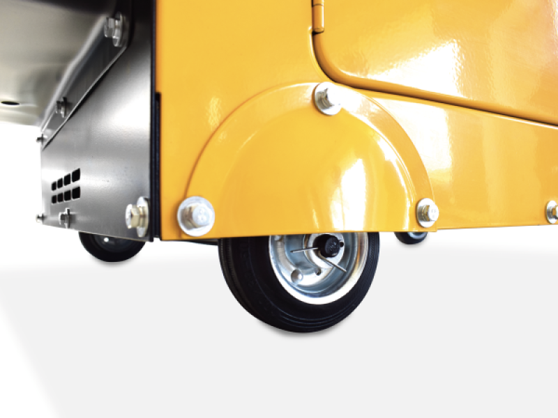 Roues de transport avec plaque de protection