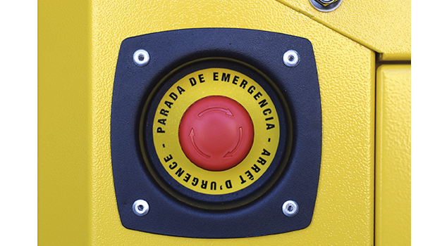 Bouton d'arrêt d'urgence