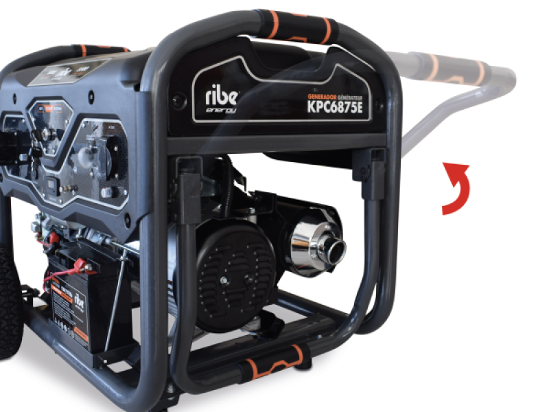 La poignée réglable facilite le transport