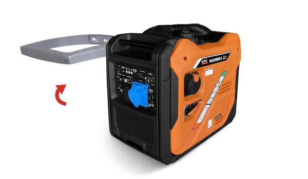 Kit de roues avec poignée pliable