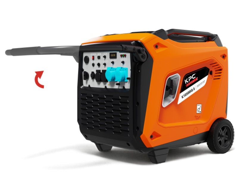 Kit de roues avec poignée pliable